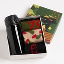 Подарочный набор термос и носки 3 пары KAFTAN Честь и достоинство, р. 41-44 (27-29 см) 7607752 7607752    