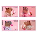 Альбом для рисования на скобе ErichKrause CapyBarbara, А4, 8 листов 008090110-63439
