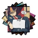 Тетрадь 18л. лин., обл. мелов., Cat Boss, ErichKrause (10/200) 018010154-63261
