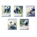 Тетрадь 24л. кл., обл. мелов., "Flower Panda", ErichKrause (10/160) 024010154-60574