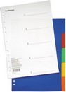 Разделитель листов пластиковый А4 цветной 1-5, ErichKrause, 2714 IPL 5/цв