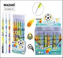 Ручка гелевая пиши-стирай "SPORTS" синяя, игольчатый пиш. узел 0.38мм, термочувствительные чернила, корпус пластиковый цветной, 3 дизайна, сменный стержень 130 мм, ПВХ-упаковка M-5849-70