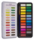 Краски акв. 24 цв., с кистью, в металлической коробке, QREDO  0173001200 ( 15-3637)