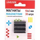 Магниты для рукоделия "deVENTE. MAGNETISM" 10x3 мм, 30 шт, ферритовые, чёрные, высокая намагниченность, в картонном блистере 8000400