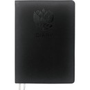 Ежедневник недатированный "deVENTE. Emblem" A5 (145 ммx205 мм) 272 стр, кремовая бумага 70 г/м2, печать в 2 краски, твердая обложка из искусственной кожи с поролоном, отстрочка, термо тиснение, перфорация, закругленные уголки, 2 ляссе, в термоусадочной пленке, черный 2234404