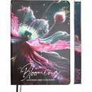 Ежедневник недатированный "deVENTE. Blooming" A5 (145 ммx205 мм) 320 стр, белая бумага 70 г/м2 с цветным срезом, печать в 2 краски, мягкая обложка из искусственной кожи, цветная печать, перфорация, закругленные уголки, 2 ляссе, в термоусадочной пленке, розовый цветок 2334624