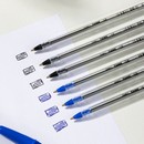 Набор из 10 ручек шариковых Deli Think корп.прозрачный d=1мм чернила ассор. индив. пак.ев. (синий - 5шт, черный - 3шт, красный - 2шт) EQ4-MT