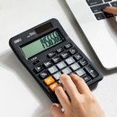 Калькулятор настольный Deli EM210 черный 12-разр. EM210