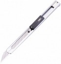 Нож канцелярский Deli Essential Metal Vivid Mini шир.лез.9мм фиксатор сталь серый E2034