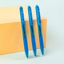 Ручка шариковая автоматическая Deli X-tream EQ21-BL синяя, корп.синий/прозрачный d=0.7мм, резин. манжета EQ21-BL 
