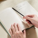 Ежедневник Deli фA5 210х143мм искусст. кожа 96л линейка мягкая обложка бирюзовый EN126LGREEN