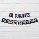 Гирлянда "С Днём Рождения" черная с цветными шарами, 215 см 7090102 7090102    