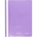 Скоросшиватель пластиковый "deVENTE. Pastel" A4 с прозрачным верхним листом, 120/180 мкм, пастельная сиреневая, индивидуальная маркировка 3113302