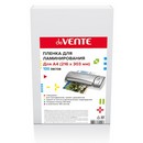 Пленка для ламинирования А4, 150мкм, 100л, глянцевая, de Vente 4122316