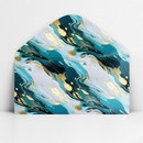 Конверт для денег «Мрамор зелёный», 16,5 х 8 см 10363112 10363112   