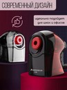 Точилка механическая 1 отверстие 6-8мм, корпус прозрачный красный/черный SUNWOOD X30T-RED