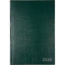 Ежедневник датированный 2026 "Attomex" A5 (140x210 мм) 336 стр, офсет 60 г/м?, твердая обложка из бумвинила, тиснение фольгой, темно-зеленый 2332663