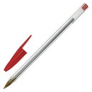 Ручка шариковая STAFF Basic Budget BP-04, КРАСНАЯ, линия письма 0,5 мм, с штрихкодом 143870