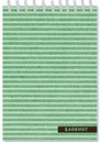 Блокнот на гребне фА6 40л. кл., обл. мелов., "Зеленый", КТС-Про С0060-03