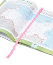 Закладки для книг, самоклеящиеся, 8шт. в упак., 8*376, розовая волна, ДПС 2935/8-121