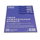 Бумага для акварели Стихия 300г/кв.м 21х29,7см 10л 100% хлопок среднезернистая ST04030