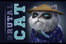 Альбом для рисования 24л. "Брутальные коты" стандарт 4+0+Твин лак, ПЗБФ (5/50) 043546