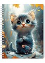 Тетрадь 48л. кл., на гребне, обл. мелов., блестки "Котенок", КТС-Про(80) С0245-135