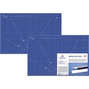 Коврик для резки A1 (90x60 см) "Attomex" непрорезаемый, толщина 2 мм, двухсторонний, трехслойный, синий 4200404