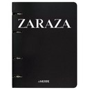 Тетрадь на кольцах А5 (160x212 мм) со сменным блоком deVENTE. ZARAZA 120 листов,  блок офсет 60 г/м? в клетку, гибкая обложка слим из мелованного картона 560г/м?, цветная печать, матовая ламинация, термоусадочная пленка 2057523
