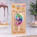 Свеча в торт "Акварель", цифра 9, 5,5 см 120321 120321     