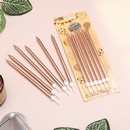 Свечи в торт "Ройс", 6 шт, высокие, 13 см, шампань металлик 7597554 7597554    