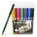 Фломастеры ErichKrause Big City Cats, 12 цветов (в футляре с европодвесом 12 шт) 62990