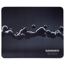 Коврик для мыши SONNEN "DROPS", резина + ткань, 220х180х3 мм 513290