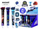 Ручка шариковая автоматическая RACING, 10 цв. (ФИОЛЕТОВЫЙ, ЧЕРНЫЙ, СИНИЙ, КРАСНЫЙ, ОРАНЖЕВЫЙ, ЗЕЛЕНЫЙ, ЖЁЛТЫЙ, ГОЛУБОЙ, РОЗОВЫЙ, КОРИЧНЕВЫЙ), пулевидный пиш.узел 0.7мм, корпус пластиковый цветной, сменный стержень 68 мм, картонный дисплей MR-2105