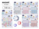 Стразы-наклейки пластиковые, 7*8 см, 6 дизайнов, ОПП-упаковка M-20449