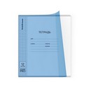 Тетрадь школьная ученическая с пластиковой обложкой на скобе ErichKrause Классика CoverPro matt, Dream, А5+, 12 листов, клетка_MIX-PACK 64755