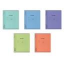 Тетрадь школьная ученическая с пластиковой обложкой на скобе ErichKrause Классика CoverPro matt, Pulse, А5+, 18 листов, клетка_MIX-PACK 64757