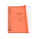 Тетрадь школьная ученическая с пластиковой обложкой на скобе ErichKrause Классика CoverPro matt, Pulse, А5+, 18 листов, клетка_MIX-PACK 64757