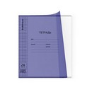 Тетрадь школьная ученическая с пластиковой обложкой на скобе ErichKrause Классика CoverPro matt, Pulse, А5+, 24 листов, клетка_MIX-PACK 64761