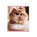 Тетрадь 12л. кл., обл. мелов., "Prima Cat" выборочный УФ-лак c глиттером, ErichKrause 64822