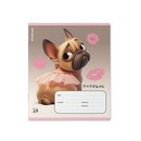 Тетрадь 18л. кл., обл. мелов., "Frenchie" выборочный УФ-лак, ErichKrause (10/200) 64834