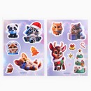 Подарочный набор: блокнот, наклейки 2 л и магнитные закладки 2 шт "Пушистый набор" 10368952 10368952   