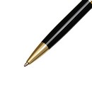 Ручка подарочная шариковая в кожзам футляре поворотная Классика корпус черный с золотым   7584526 7584526    