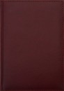 Ежедневник недатированный фА5 320стр., обл. кож. зам.,"Sorrento" бордовый, прошивка, отр.уголок, Planograf С0360-264