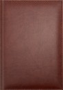 Ежедневник недатированный фА5 320стр., обл. кож. зам.,"Sorrento" коричневый, прошивка, отр.уголок, Planograf С0360-266