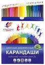 Луч Карандаши 24цв., "Классика" шестигранные деревянные, с европодвесом 29С 1712-08