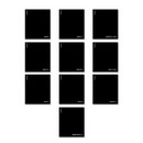 Комплект тетрадей общих ученических в пластиковой обложке ErichKrause Black Diamond, 48 листов, кл./лин., со спр. мат. (в коробке 10 шт.) 148055254-65268