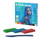 Пластилин классический ErichKrause Aquamarine 12 цветов со стеком, 180 г (в коробке 12 шт) 65192