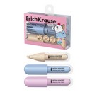 Набор из 3 текстмаркеров ErichKrause Visioline V-23 Flex Yummy, с гибким наконечником, цвет чернил ассорти (в пэт-боксе) 63555