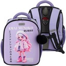 Рюкзак "deVENTE. Junior. Amai Menoko" школьный жесткий 35x27x13 см, в комплекте с брелоком, лавандовый 7033612